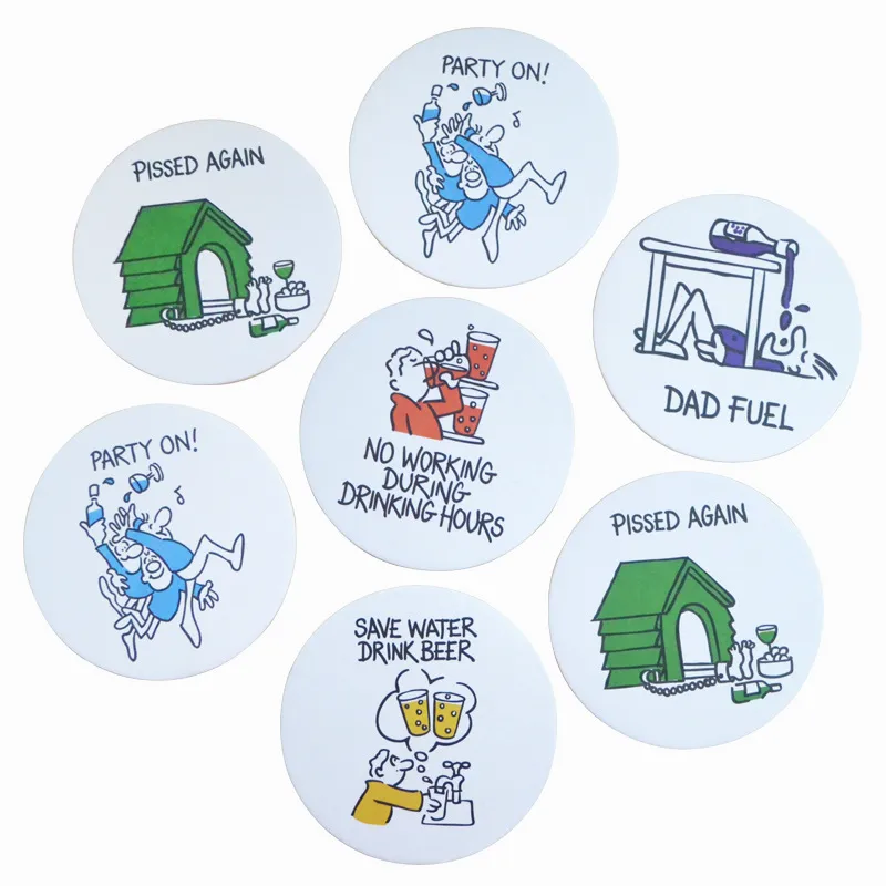 Customized Advertising Coasters – Full-Color, Fast, Low MOQ